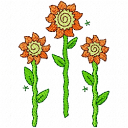 Flowers And Tree Embroidery Design 1 Flowers And Tree Embroidery Design 1
